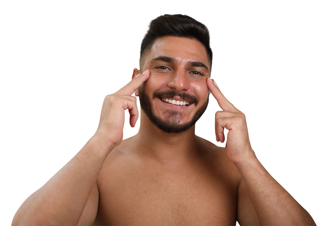 Woman with skincare device